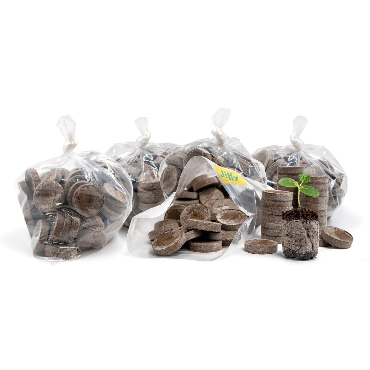 Peat Soil Pellets Seed Starter Plugs for Indoor Seedlings – 500 Count Planting P