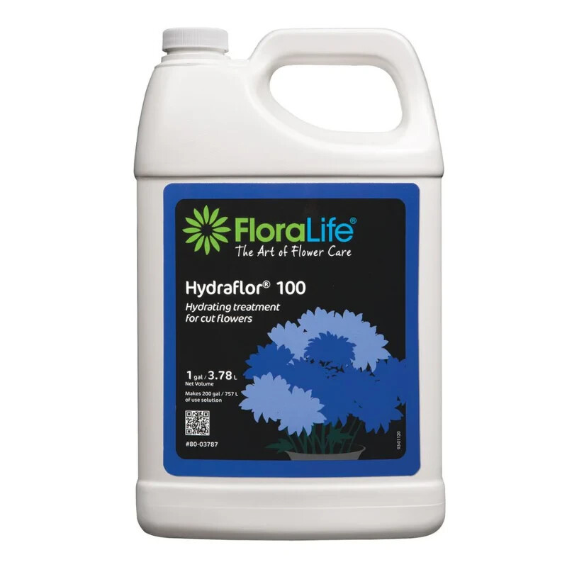 FloraLife Hydraflor Clear 100 Hydrating Treatment For Cut Flowers 1 Gallon