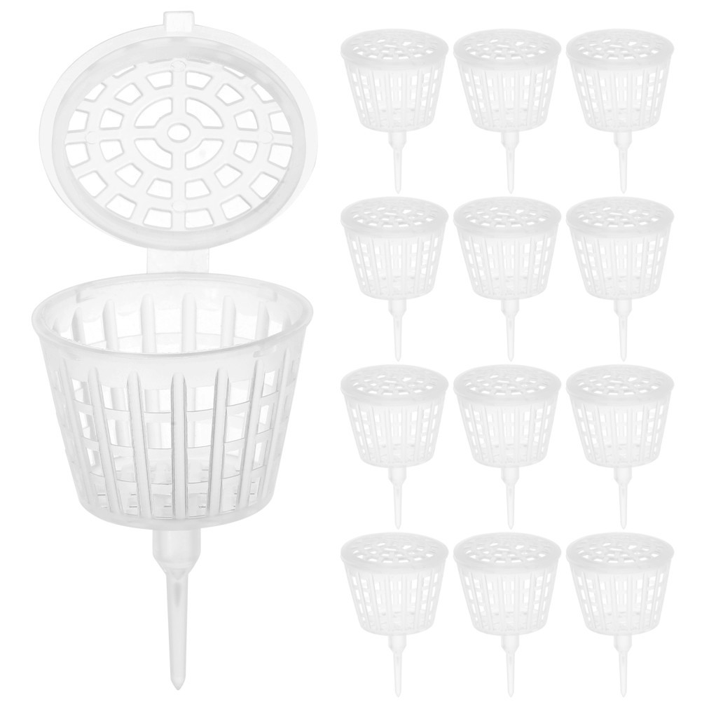 30 Pcs Gardening Fertilizer Boxes Stainless Steel Transparent Cover Fertilizer