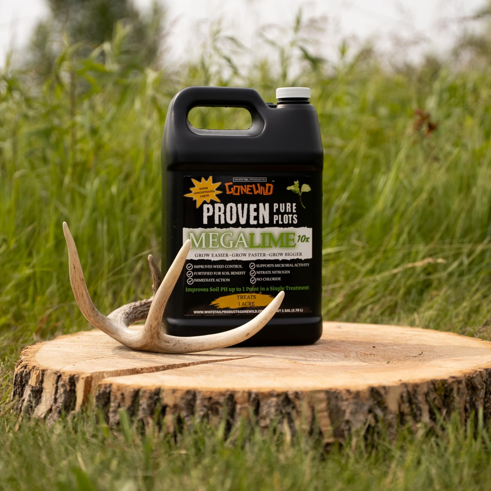 Whitetail Products Gone Wild, Mega Lime 10X, Food Plot Liquid Soil Conditione…