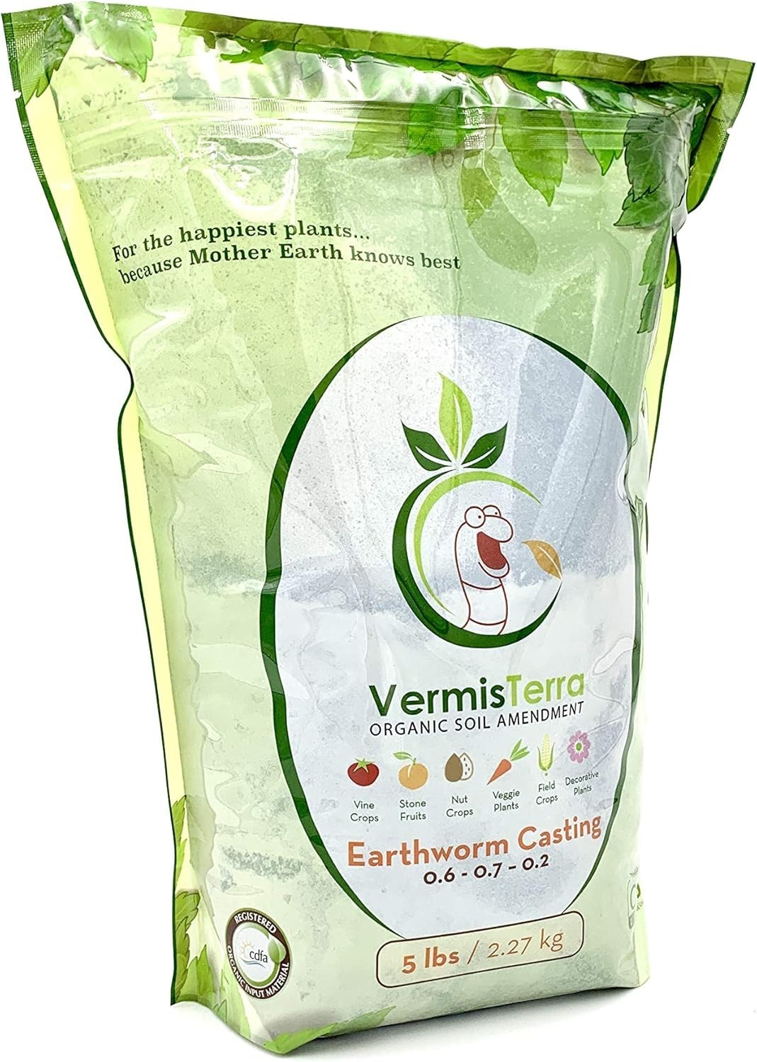 5 LB All-Natural Earthworm Castings – Boost Growth for Indoor & Outdoor Plants