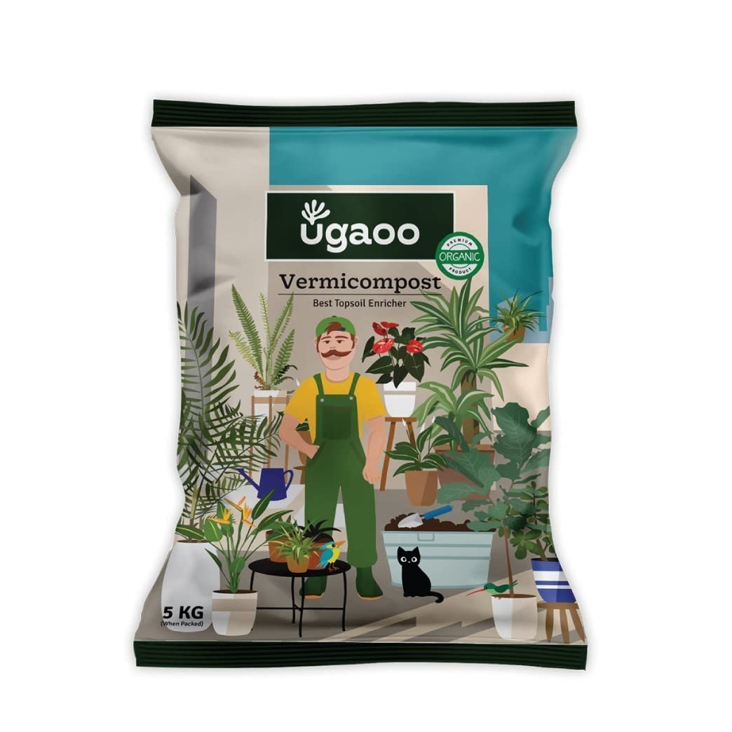 Ugaoo Organic Vermicompost Fertilizer for Plants – 5 Kg |