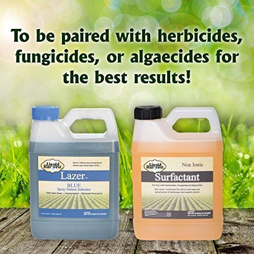 Liquid Harvest Lazer Blue Spray Pattern Indicator & Non-Ionic Surfactant 32 oz