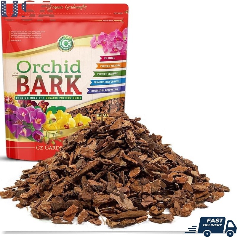 OMRI Listed All Natural Fir Bark Soil Amendment Healthy Plant Growth Drainage US