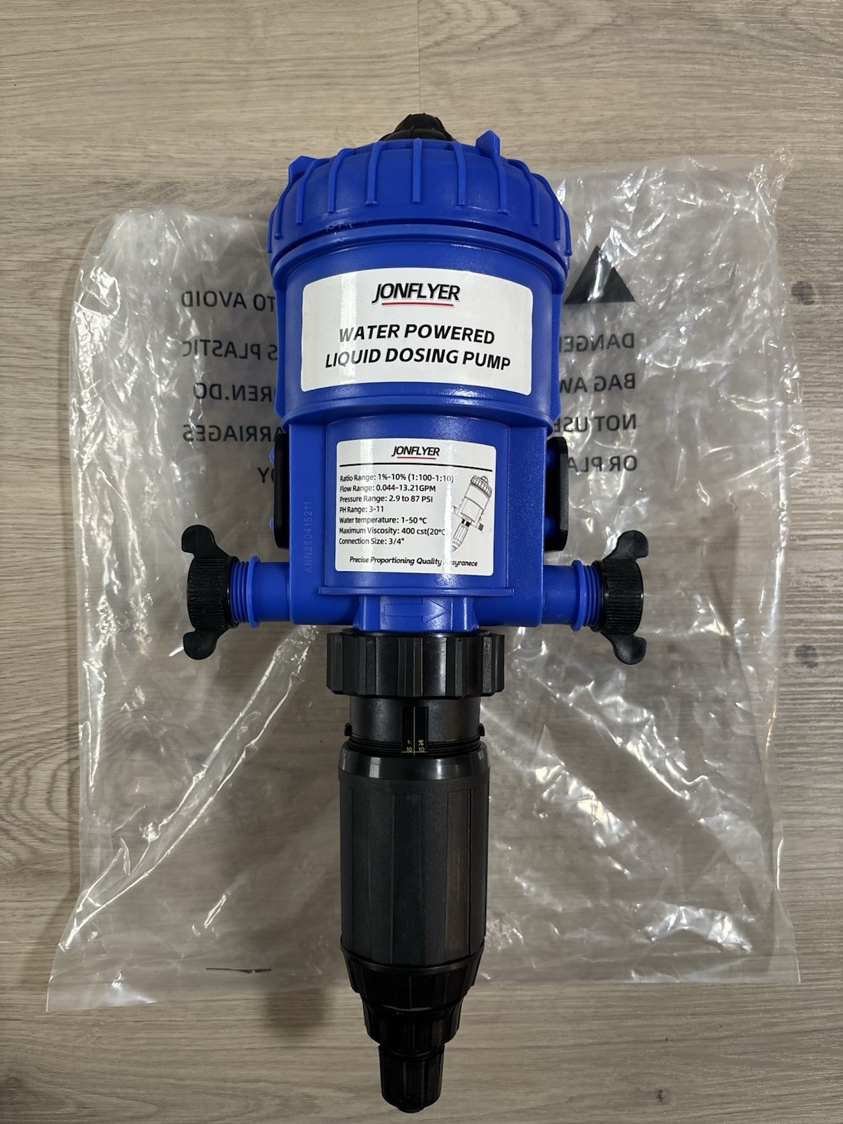 1-10% Fertilizer Injector Automatic Chemical Liquid Dosing Pump,