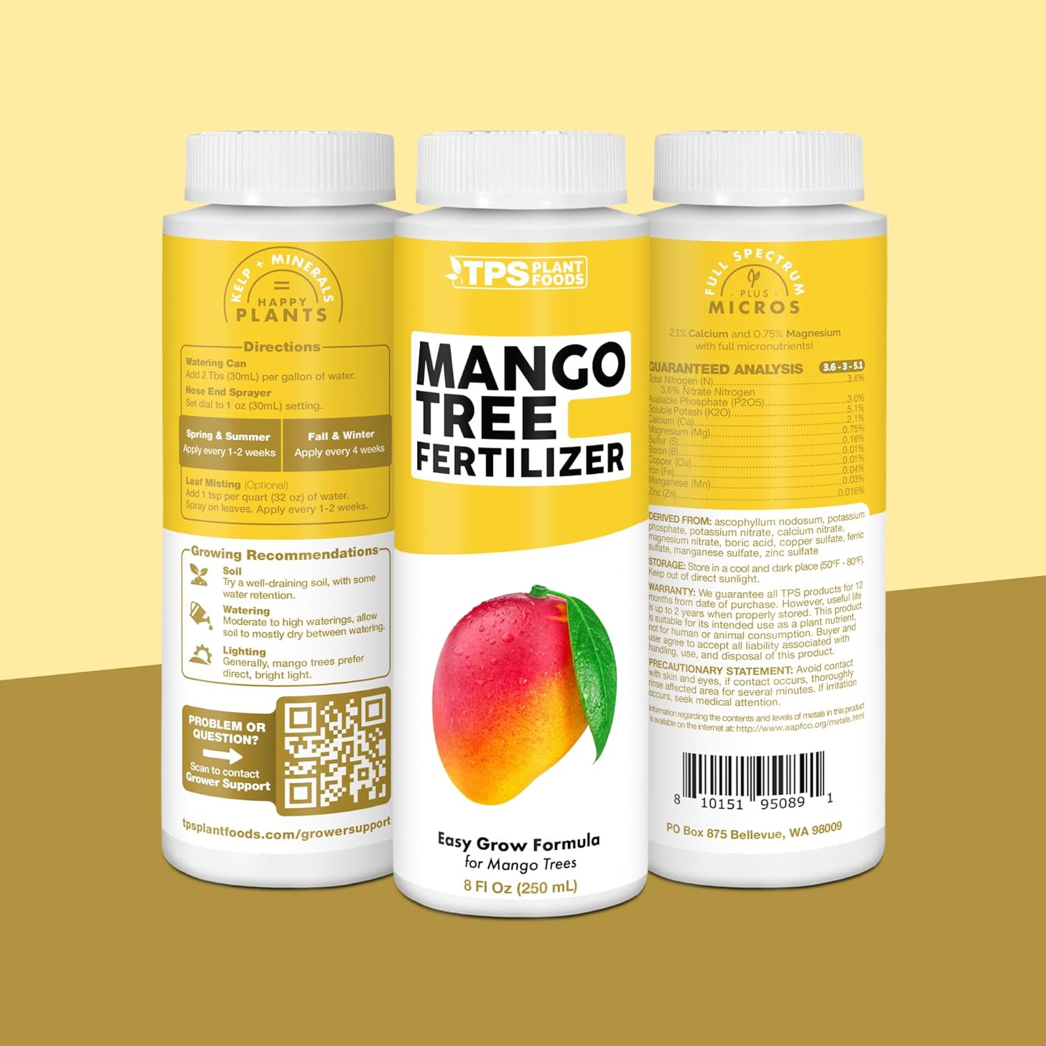 Mango Tree Fertilizer – Liquid Plant Food for More Fruit, Stronger Blossoms &…