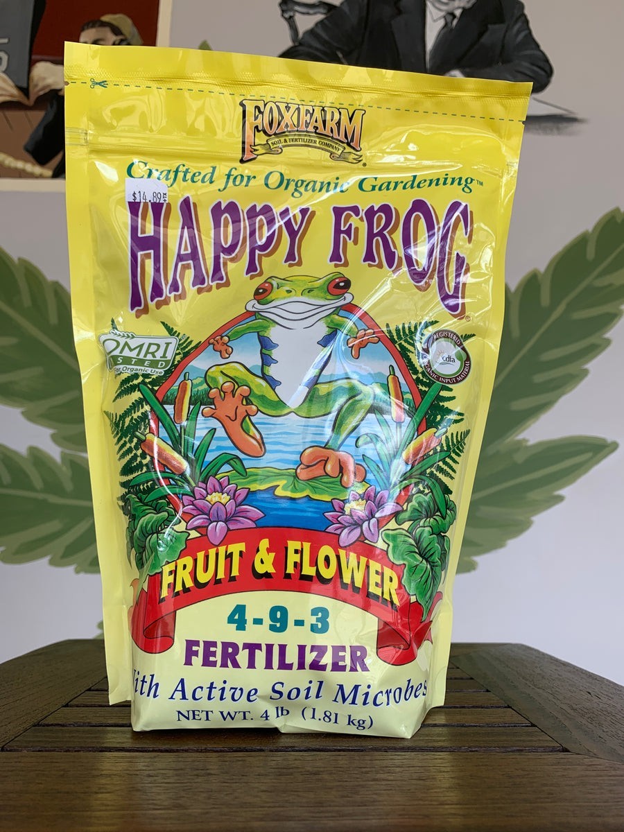 FoxFarm Happy Frog FRUIT & FLOWER 4 lbs Natural Organic Fertilizer Fox Farm 4 lb