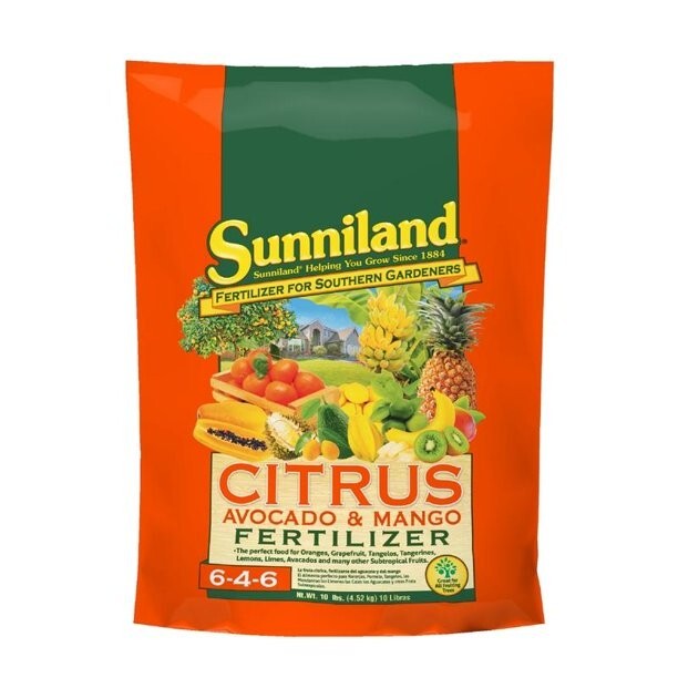 Sunniland 6-4-6 Citrus Avocado and Mango Fertilizer 10 lbs.