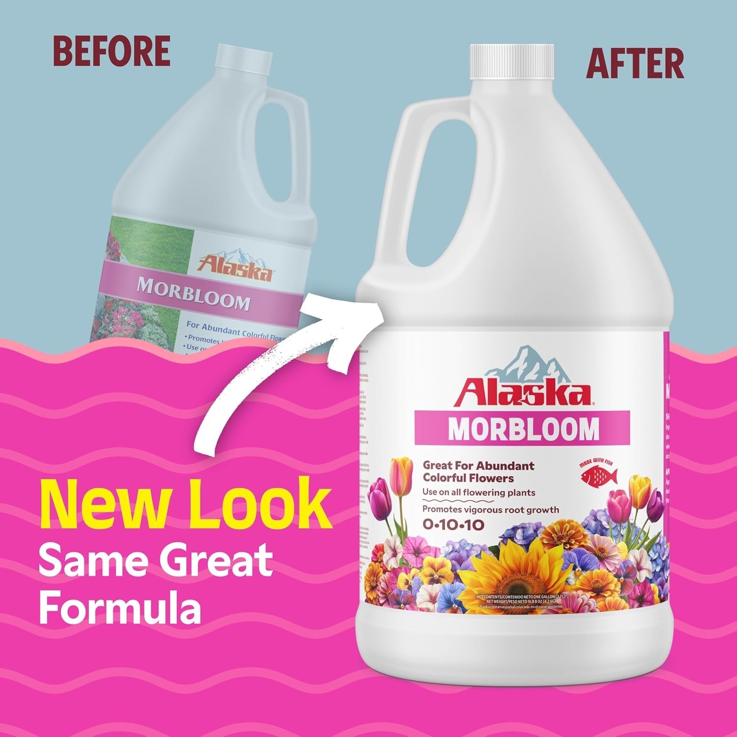 Alaska Morbloom Concentrate 0-10-10 Fertilizer, 1 Gallon