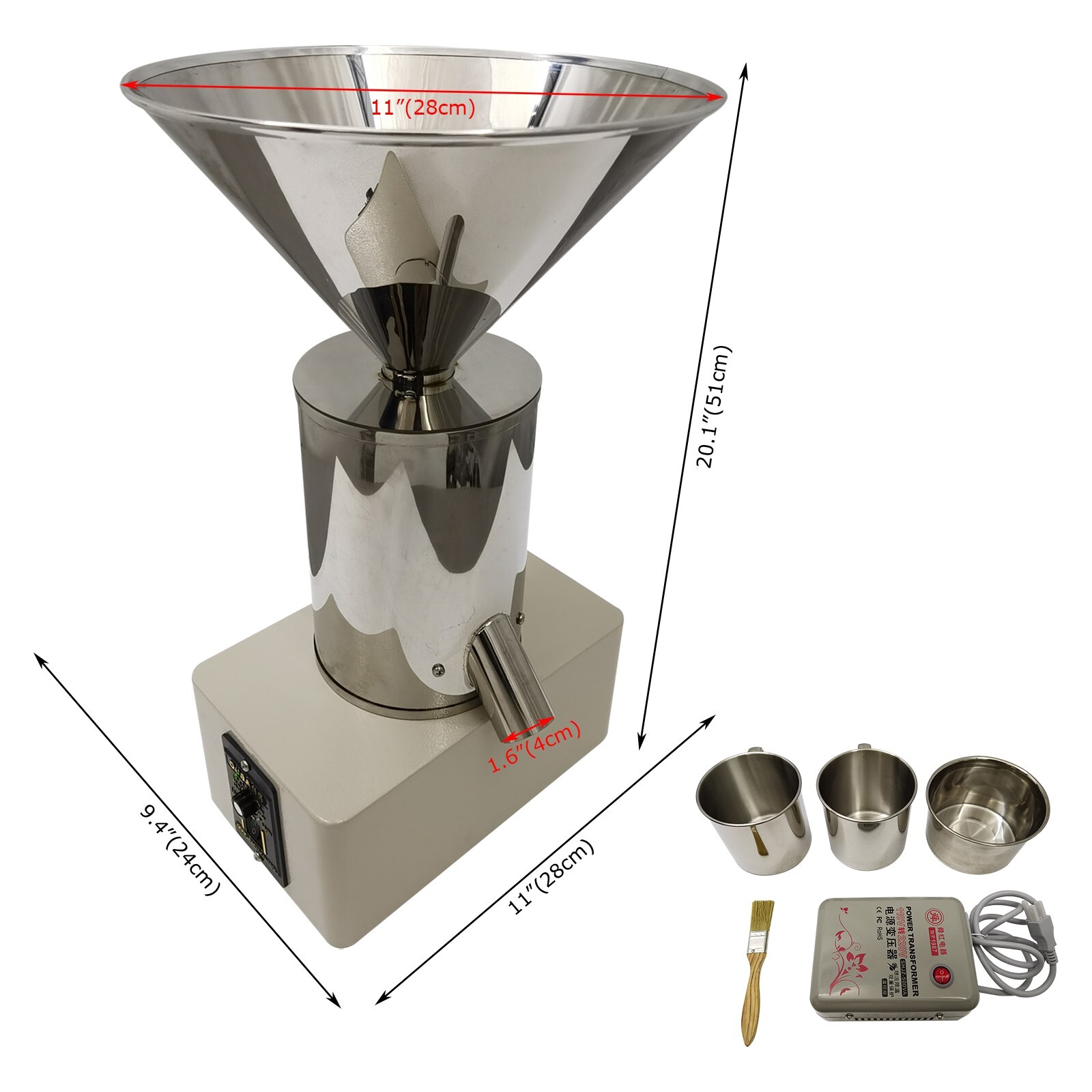 200g-1500g Electric Centrifugal Sample Separator Splitter for Grain Seed Feed