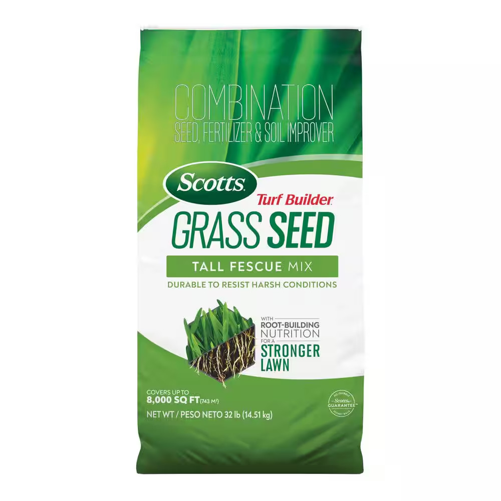 Turf Builder 32 Lbs. Grass Seed Tall Fescue Mix with Fertilizer and Soil Improve