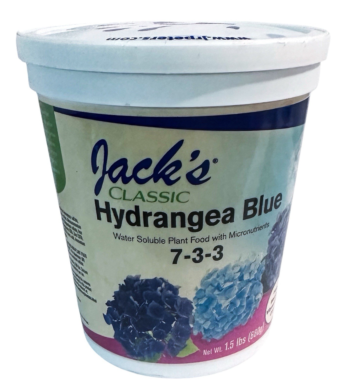 Jack’s Classic 7-3-3 Hydrangea Blue Water-Soluble Fertilizer 1.5 Lbs Plant Food
