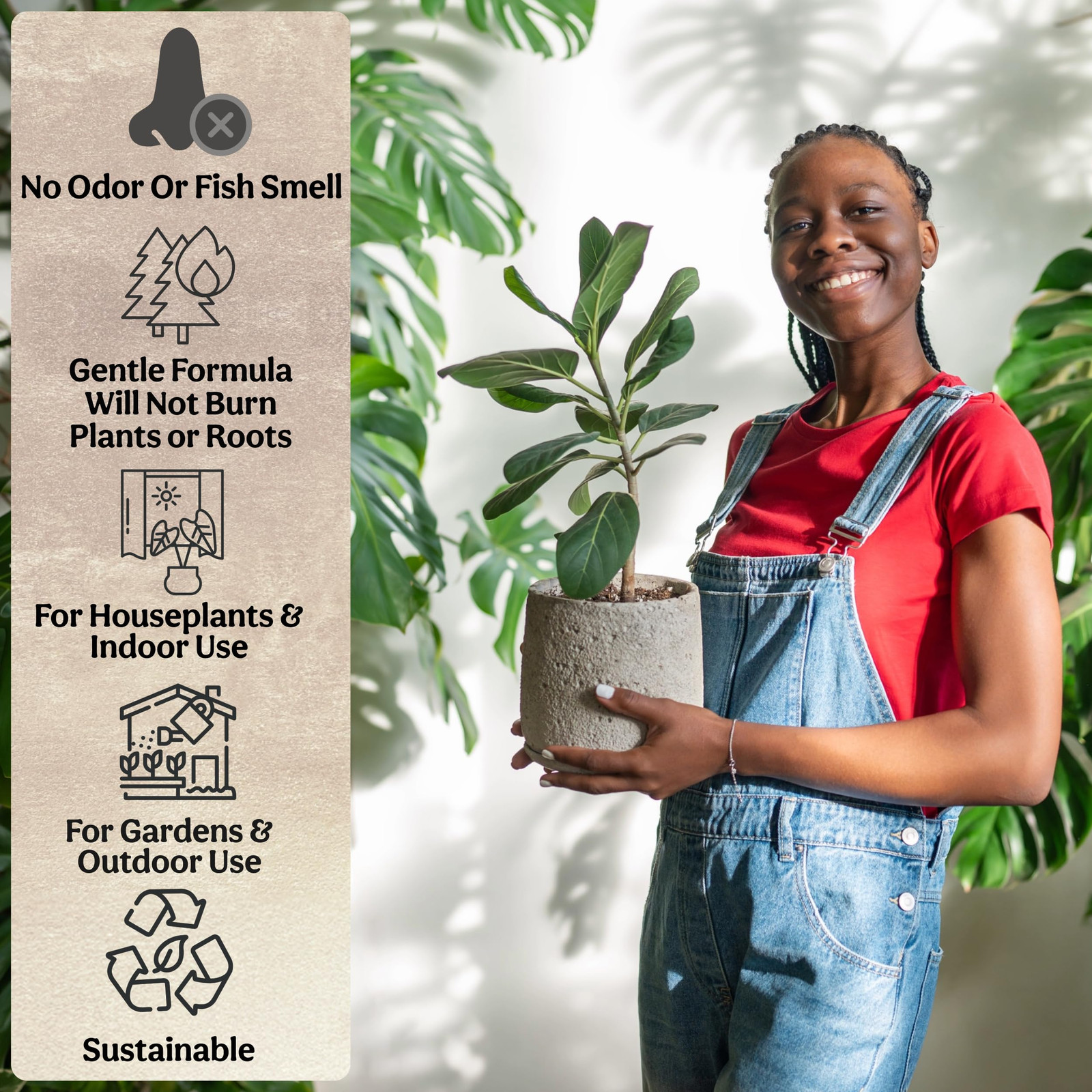 The All-in-One Complete Organic Plant Food, Indoor Plant Food for Houseplants…