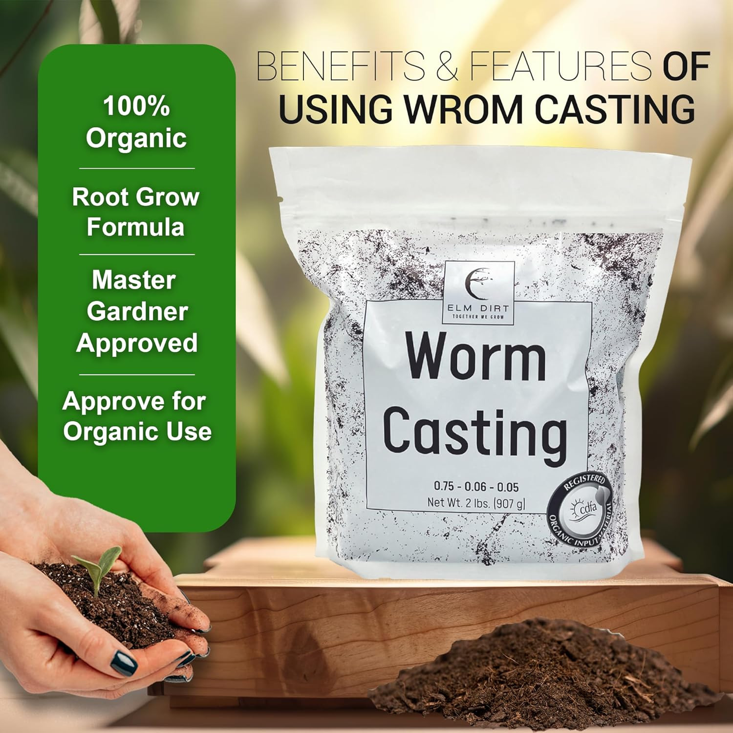 Worm Castings for Plants – Worm Castings Organic Fertilizer | 100% Organic Plant