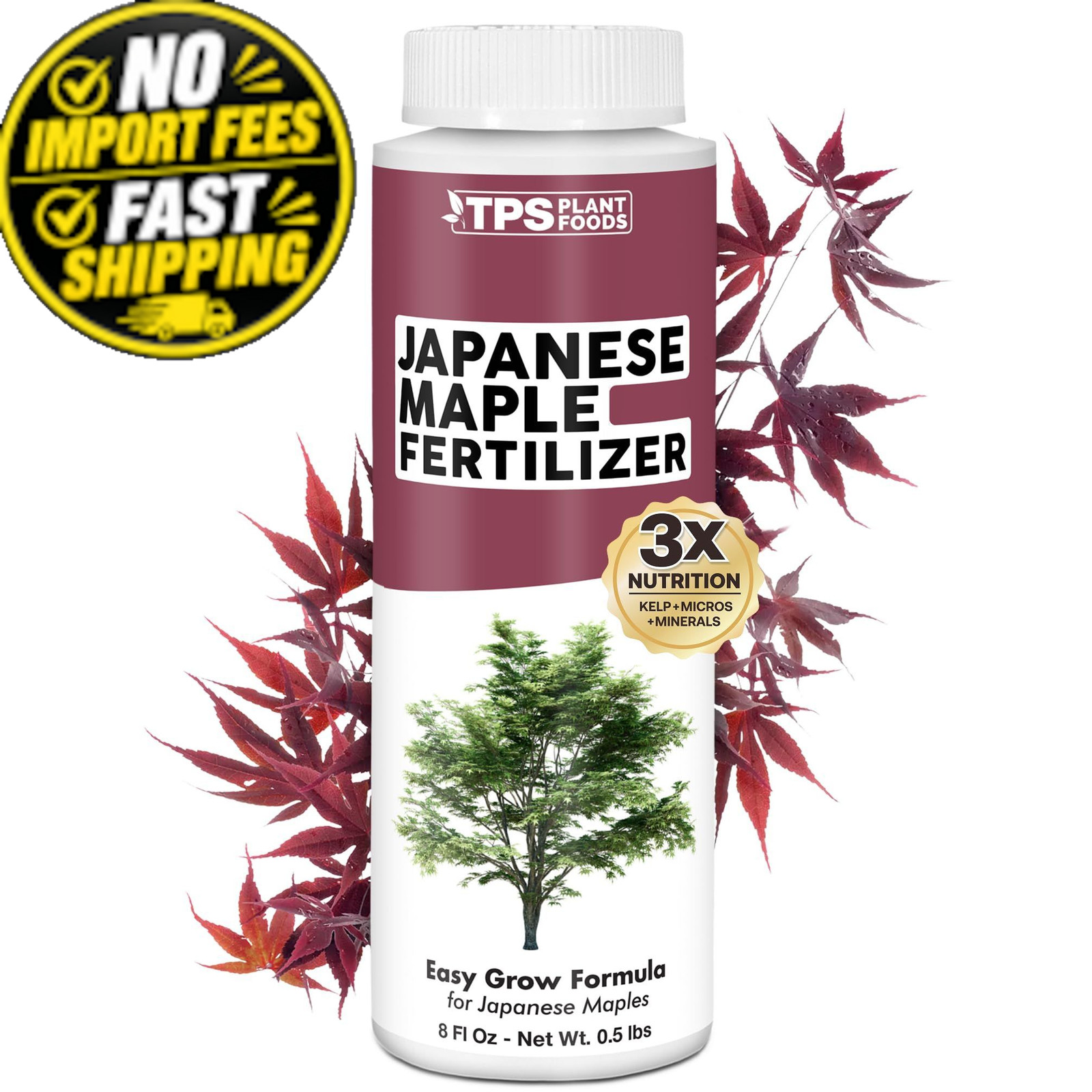 Japanese Maple Fertilizer – Liquid Plant Food for Vibrant 8 oz (1/2 Pint)