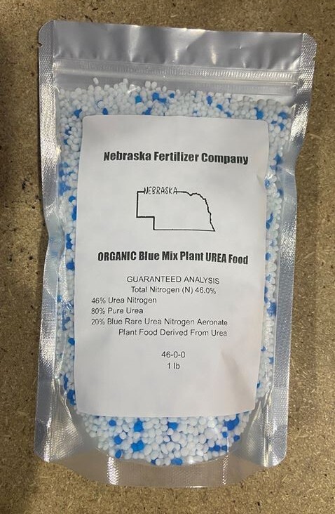 1 lb BLUE Urea Mix 20% Nitrogen Aeronate 80% Pure Urea for flowers