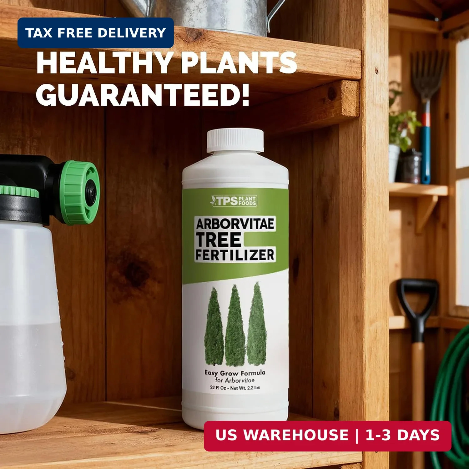 Arborvitae Tree Fertilizer – Liquid Plant Food for Greener Foliage, 1 Gal | Supp