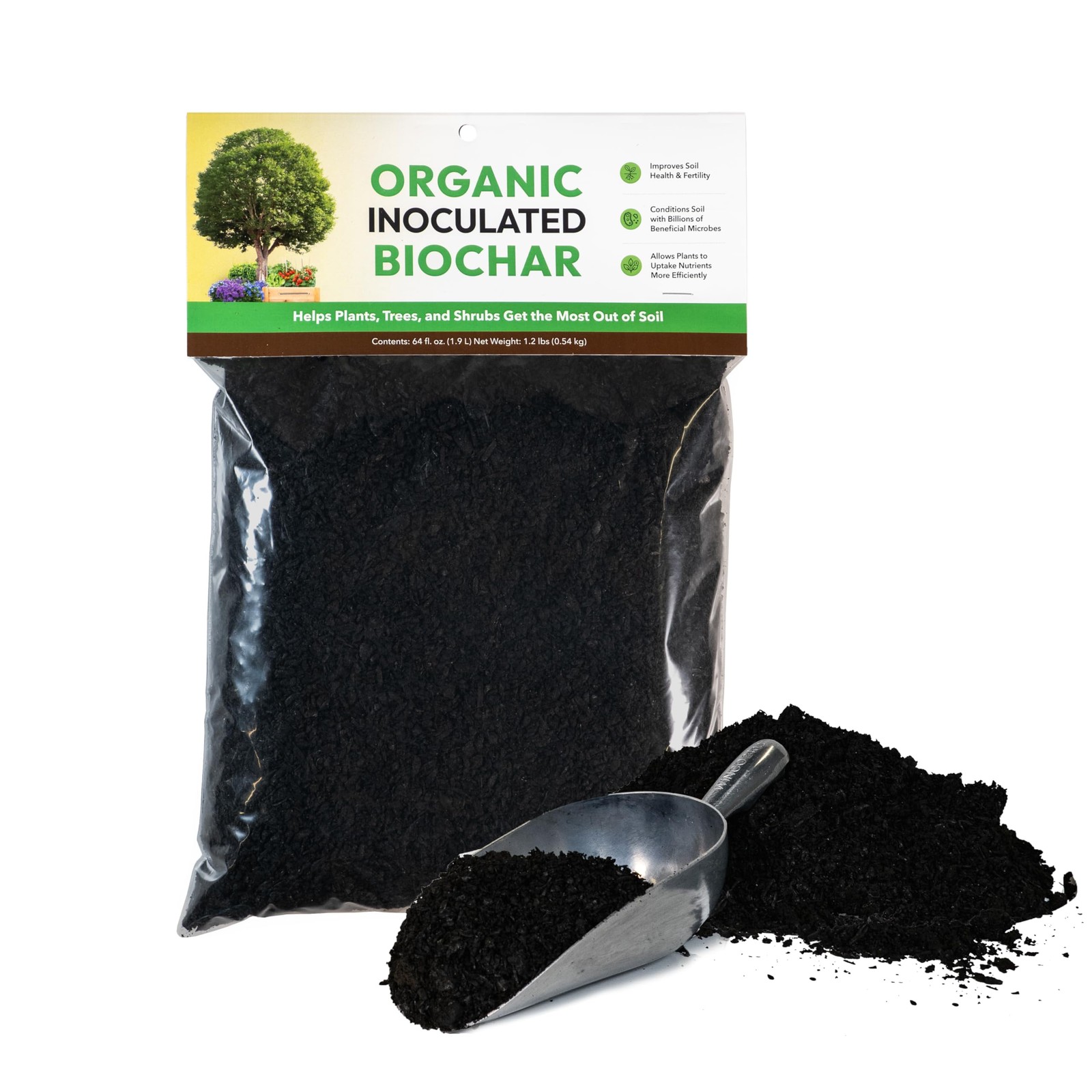 Biochar Soil Enhancer Boost Plant Growth, Nutrient Uptake & Microbial Health,
