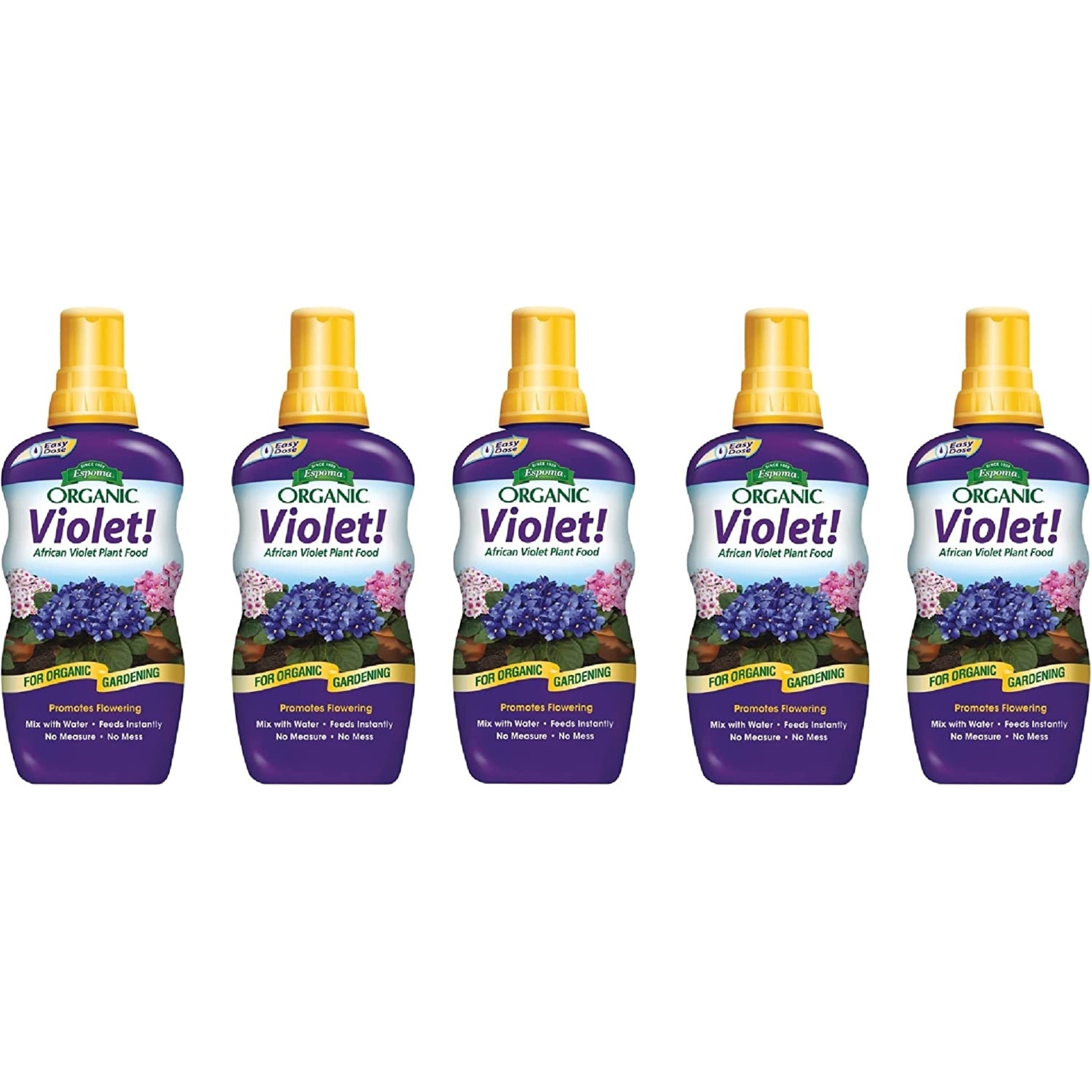 Espoma Organic Violet! Plant Food and Bloom Booster, Liquid, 8oz (5 Pack)