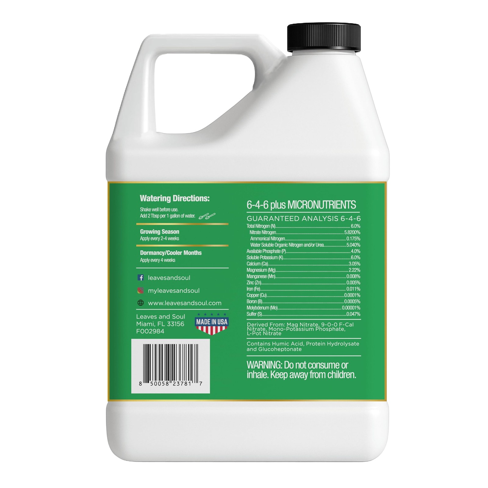 Leaves and Soul Evergreen Tree Fertilizer 32 oz, Professional Liquid Evergree…