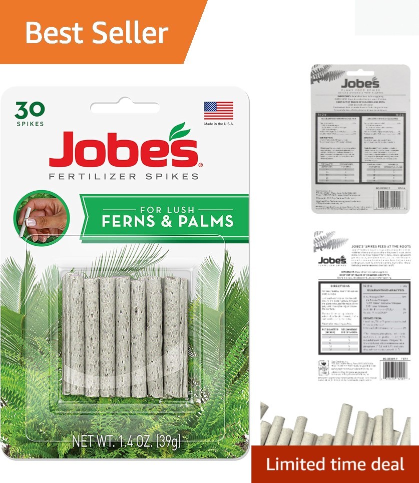 Plant Food Fertilizer Spikes, Easy Plant Care for All Ferns and Palm Plants, …