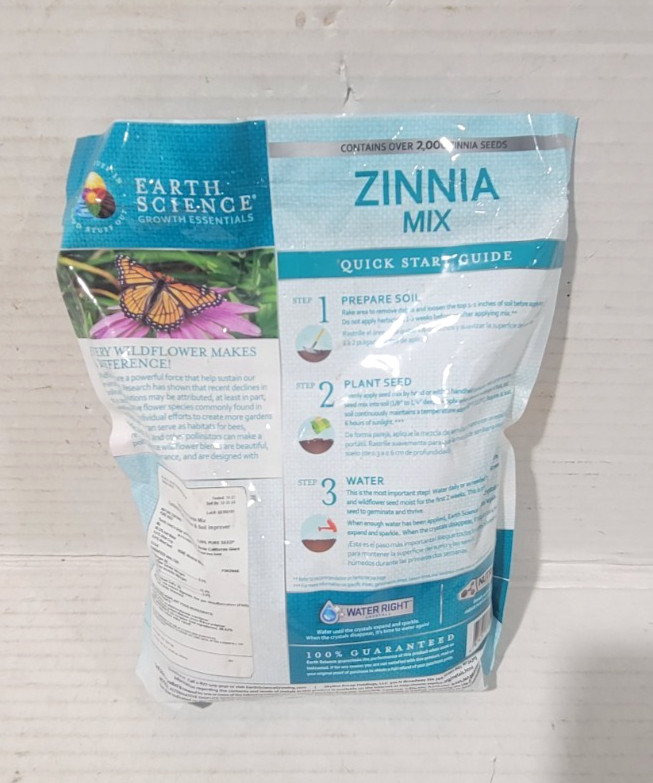 Earth Science Zinnia Mix 2 lbs 3-in-1 Plant Food & Soil Conditioner
