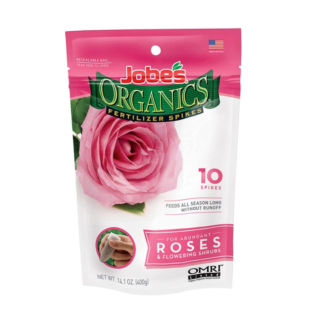 04128 10 Pack Organics Rose Fertilizer Spikes