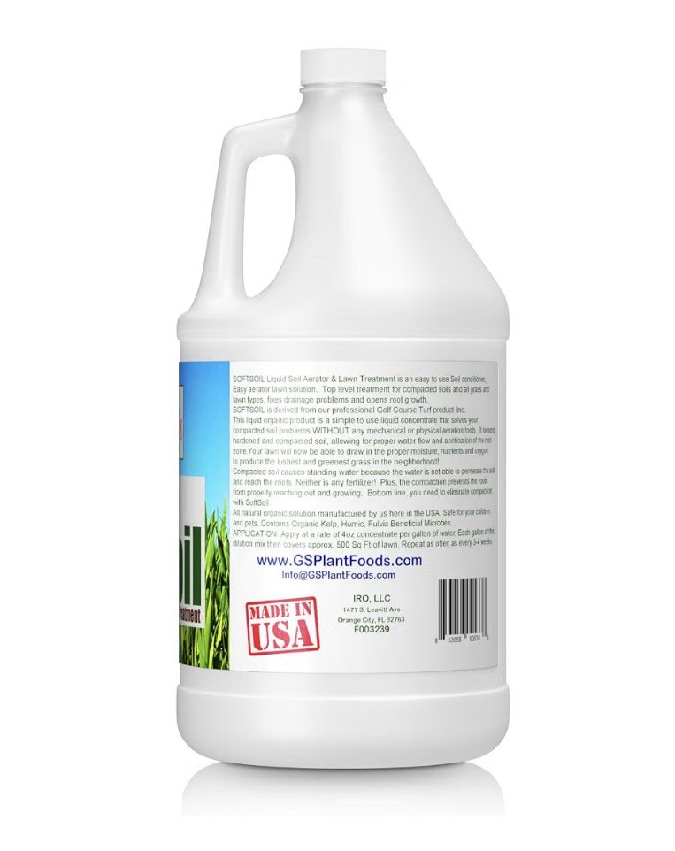 Soft Soil Liquid Soil Aerator & Lawn Treatment by GS Plant Foods – 1 Gallon