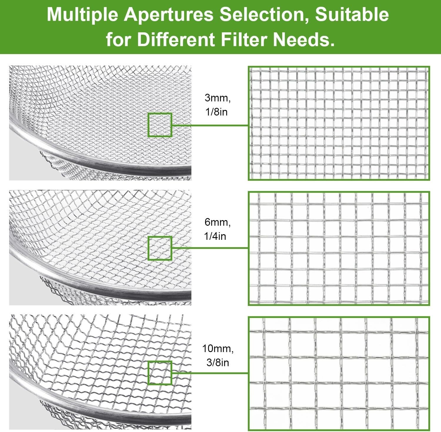 Soil Sifter Galvanized Screen, Soil Sieve for Compost Dirt Sand Rock, Rust-Re…