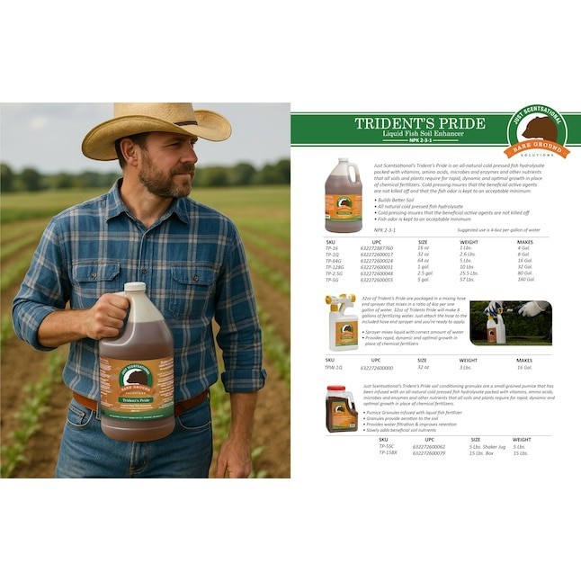 Trident’s Pride 1-Gallon Organic Liquid All-purpose Lawn Fertilizer