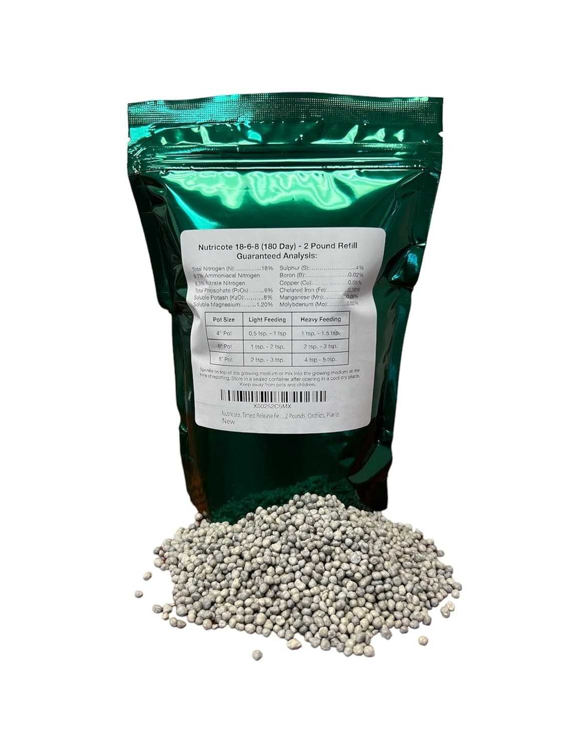 Hoiyen Nutricote 18-6-8 180 Day Fertilizer, 2 Pounds, Orchids