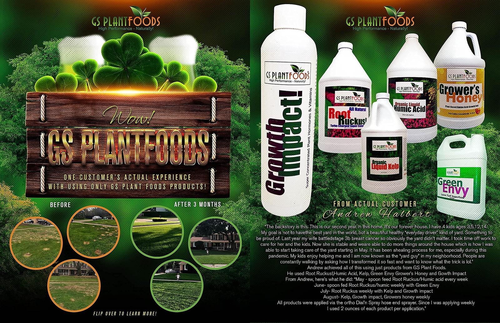 Green Envy Liquid Lawn Food / Fertilizer Concentrate For Any Grass Type 1 Gallo