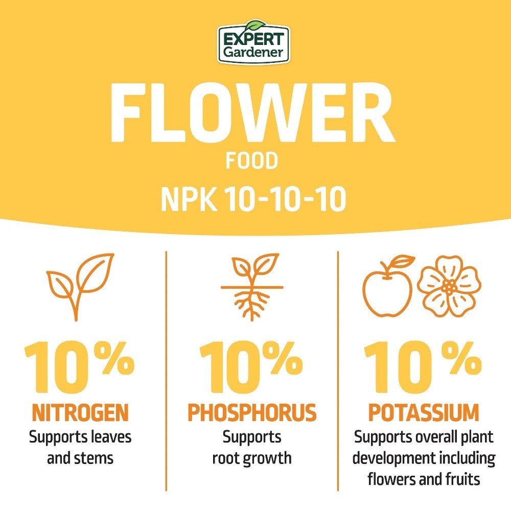 10-10-10 Plant Food Fertilizer for Flowers and Plants, 4 lb Bag