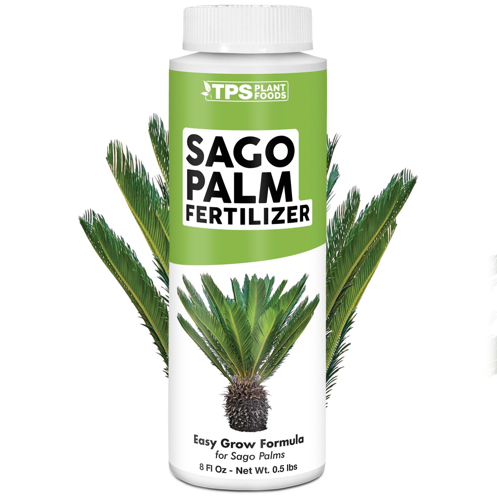 Sago Palm Fertilizer – Liquid Plant Food for Rich Green 8 oz (1/2 Pint)