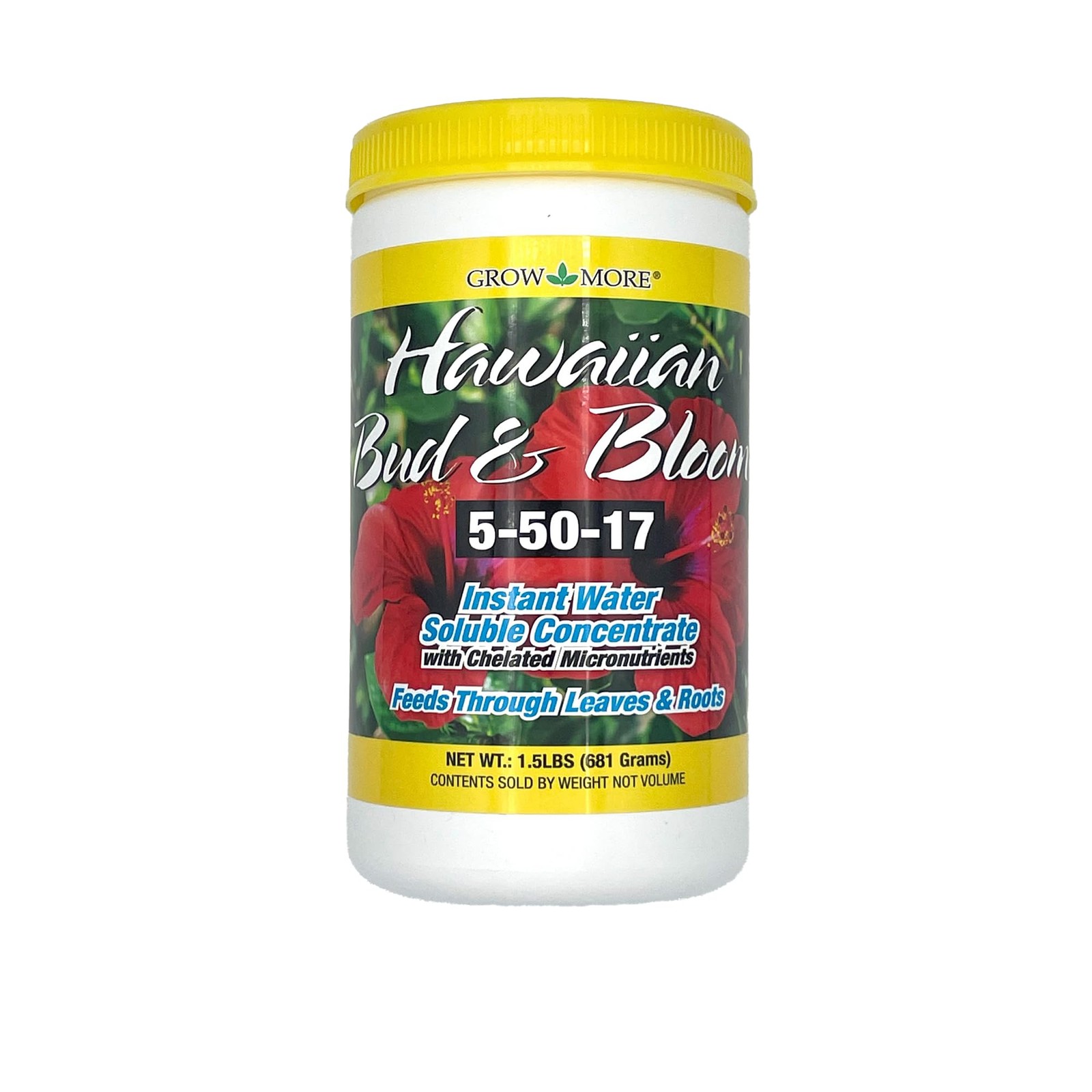 Grow More Urea-Free Hawaiian Bud and Bloom 5-50-17 Fertilizer – 1.5 lbs