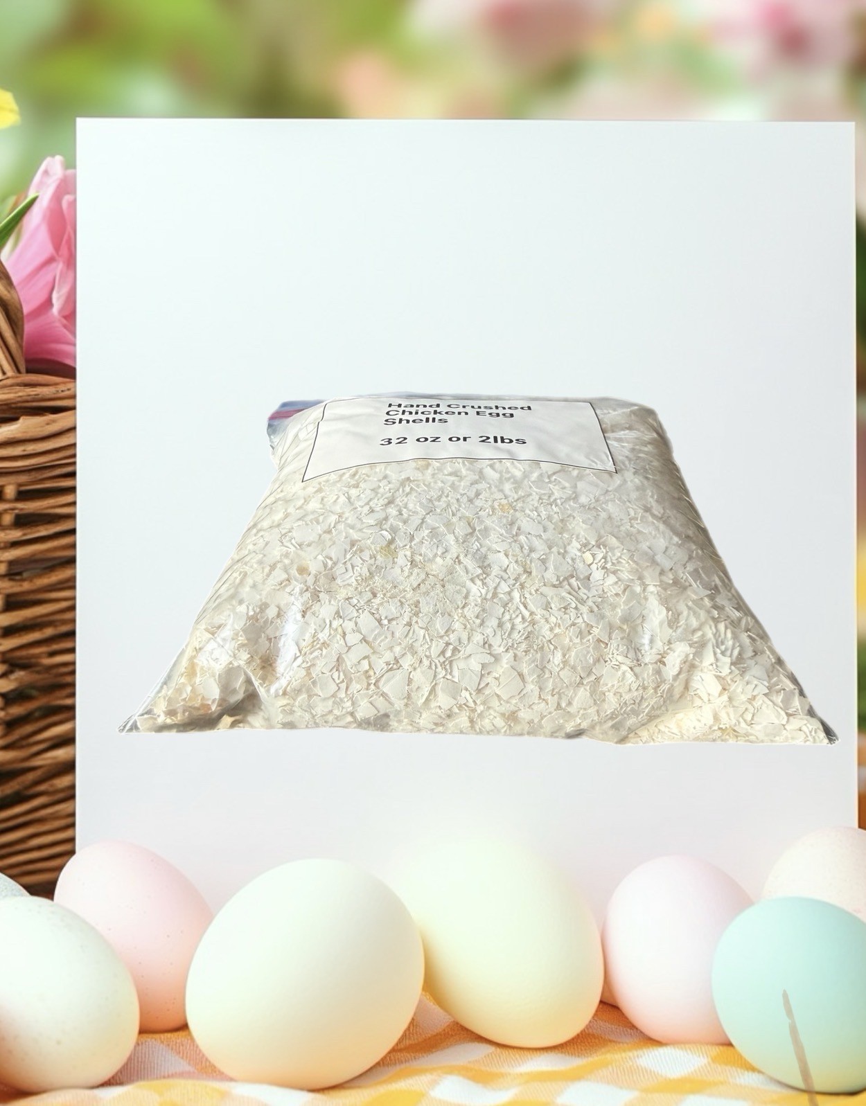 Organic Crushed Eggshells 2 Pound Bag Calcium Fertilizer Egg Shells From USA