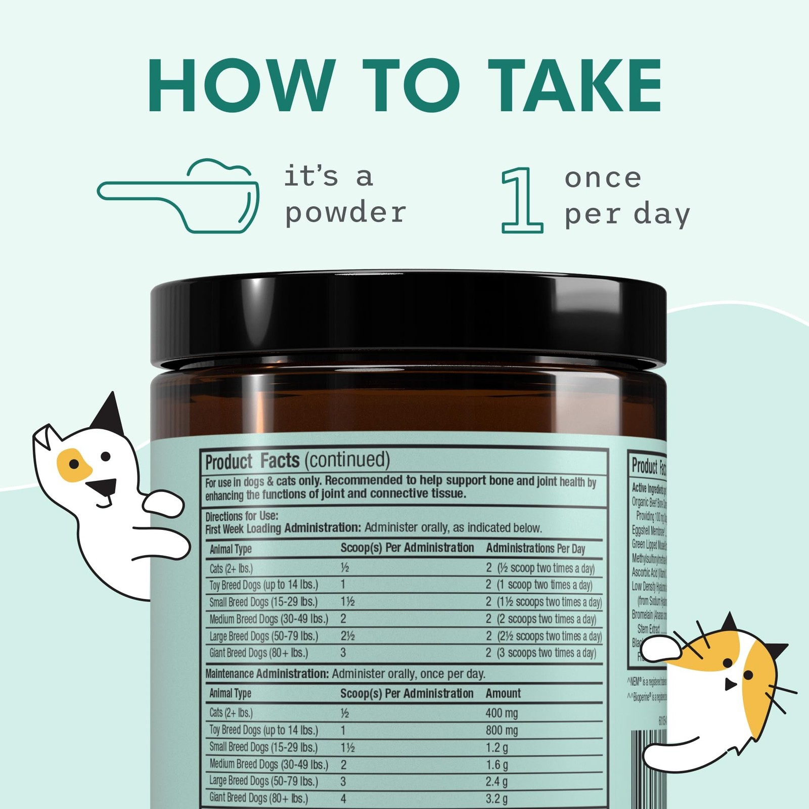 Bark & Whiskers Joint Support for Dogs & Cats, 1.69 Oz. (48 g), Col… Fast Ship