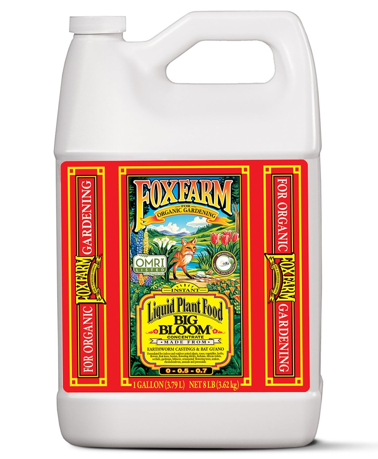 Organic Bloom Fertilizer for Flowering & Fruiting Plants – 1 Gallon Liquid Plant