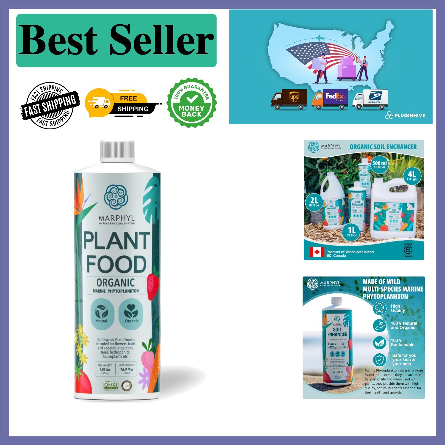 All-Purpose Organic Fertilizer – Enhance Soil & Promote Vibrant Growth, 16.9 Oz