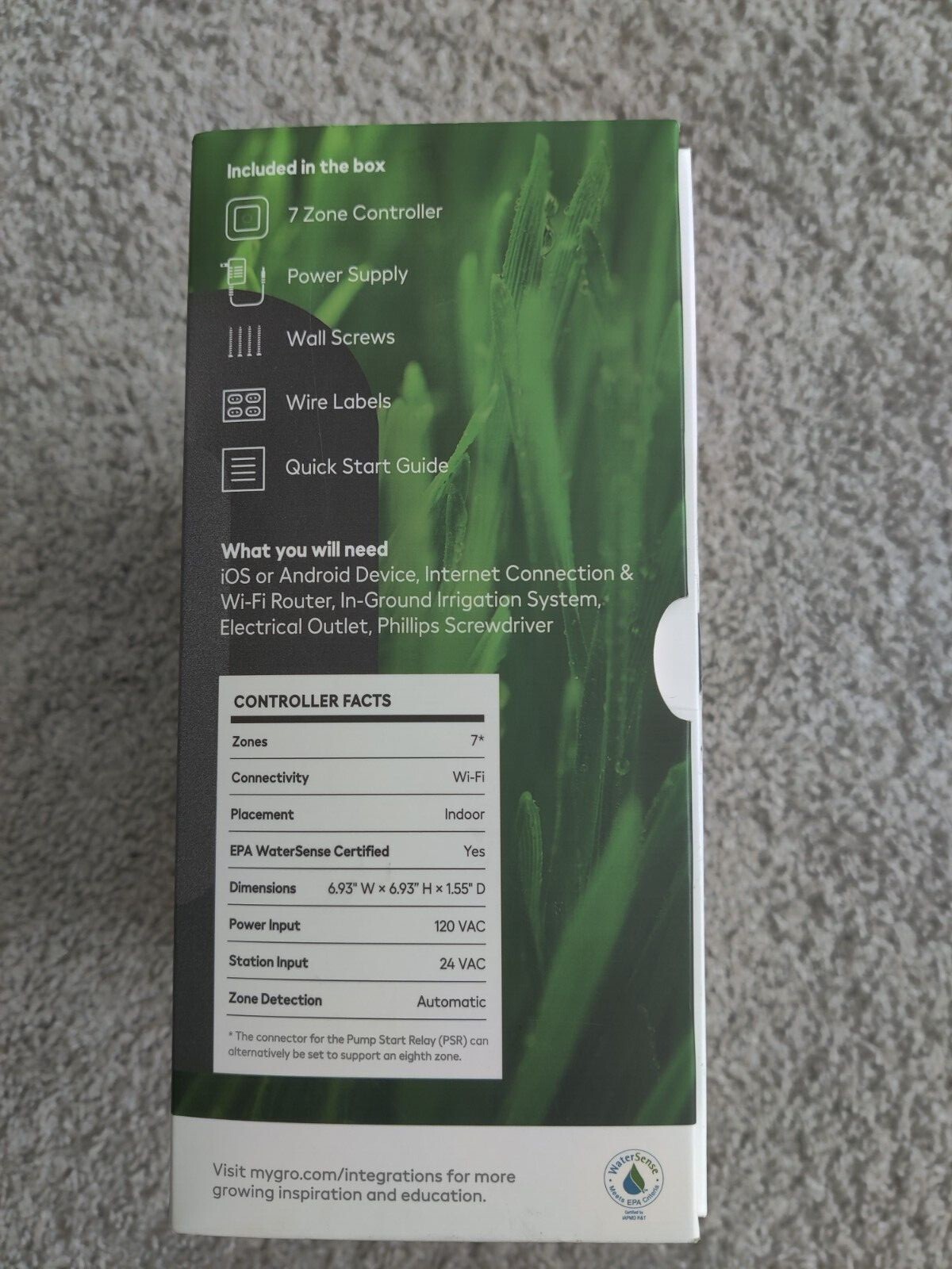 Scotts Gro Controls In-ground Irrigation Smart Sprinkler Wifi Supported