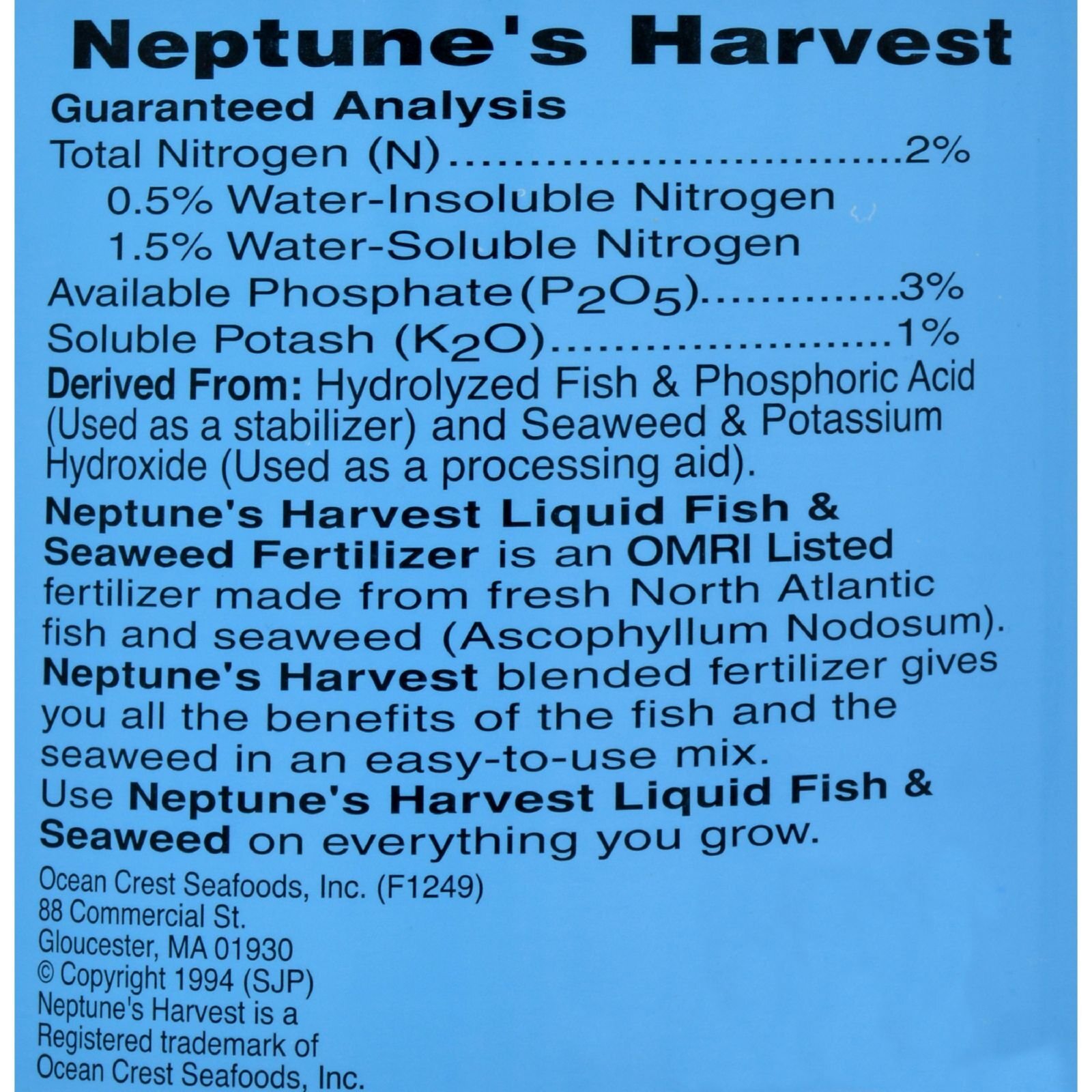 Gallon Fertilizer for Beautiful Vegetable Garden Strong Colorful Blooms
