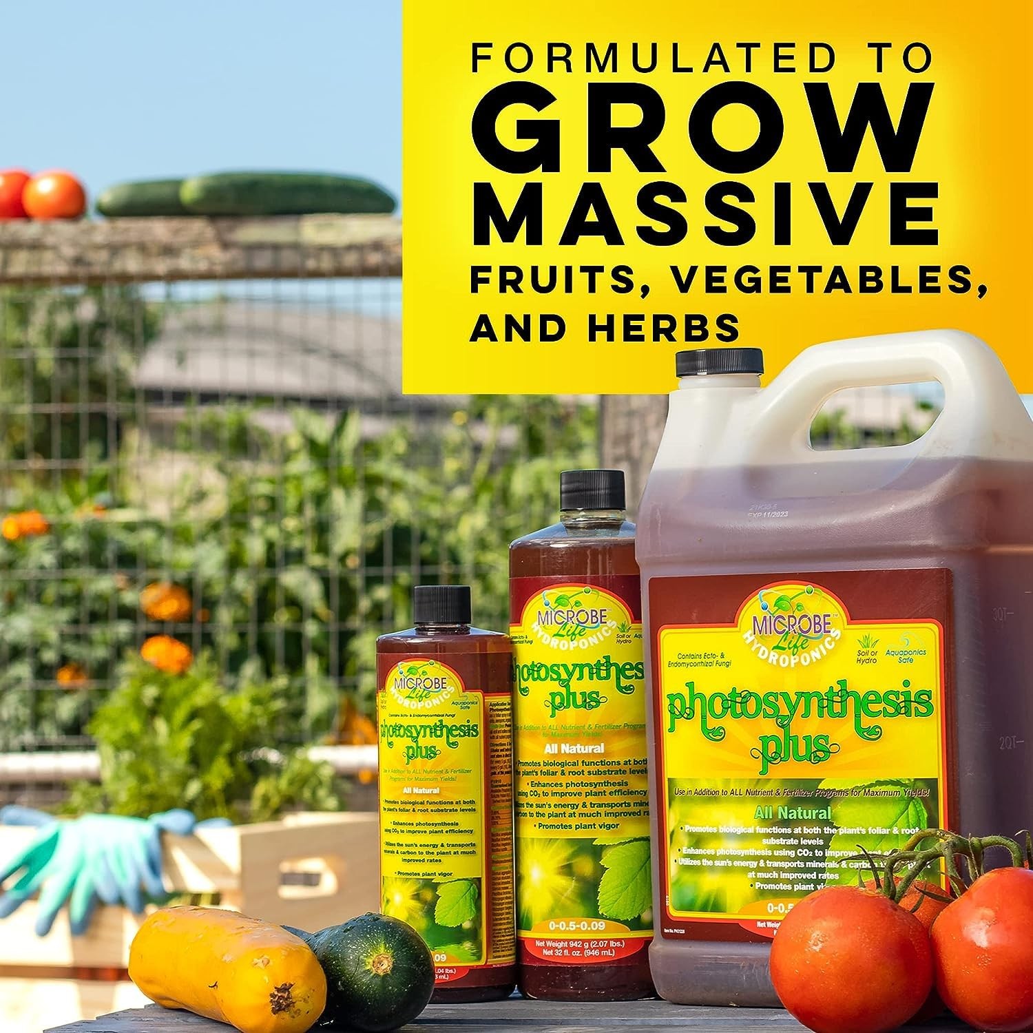 Hydroponics Starter Kit 4oz Bottles Photosynthesis Plus Nourish L Vegetable Frui