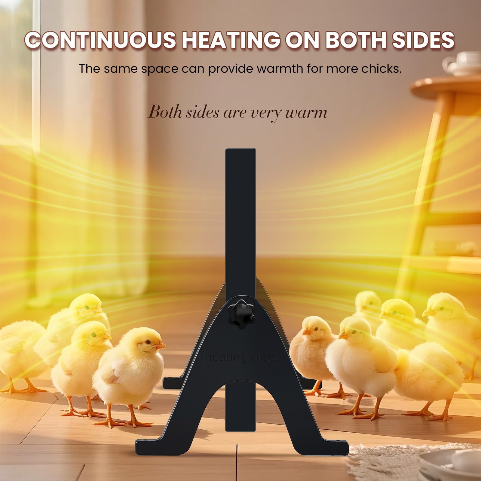 Newtry Chicken Coop Heater For Winter 200W Dual-Sided Heating Remote Control