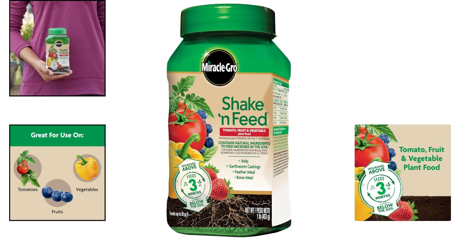 Shake ‘N Feed Fruit & Vegetable Plant Food – 1 lb. Continuous Release Fertilizer