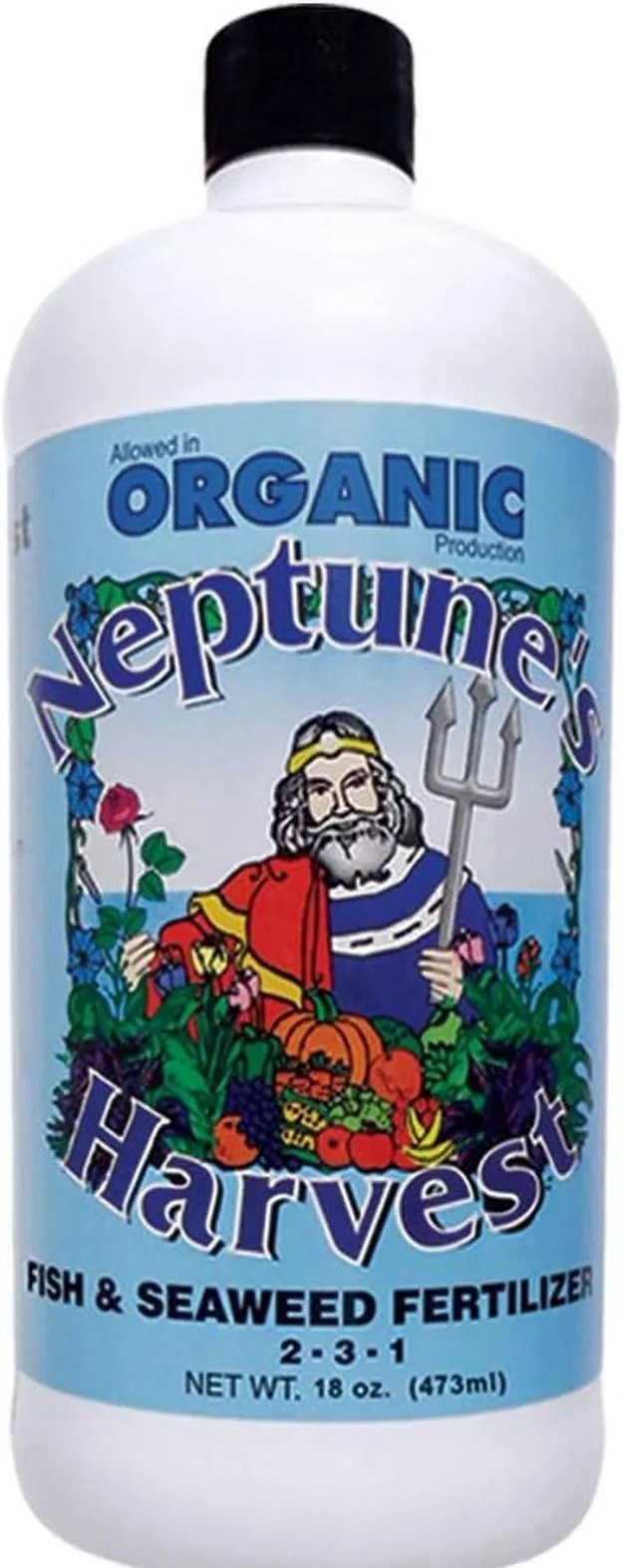 Neptune’s Harvest Organic Fertilizer 2-3-1 Fish and Seaweed 18 fl oz