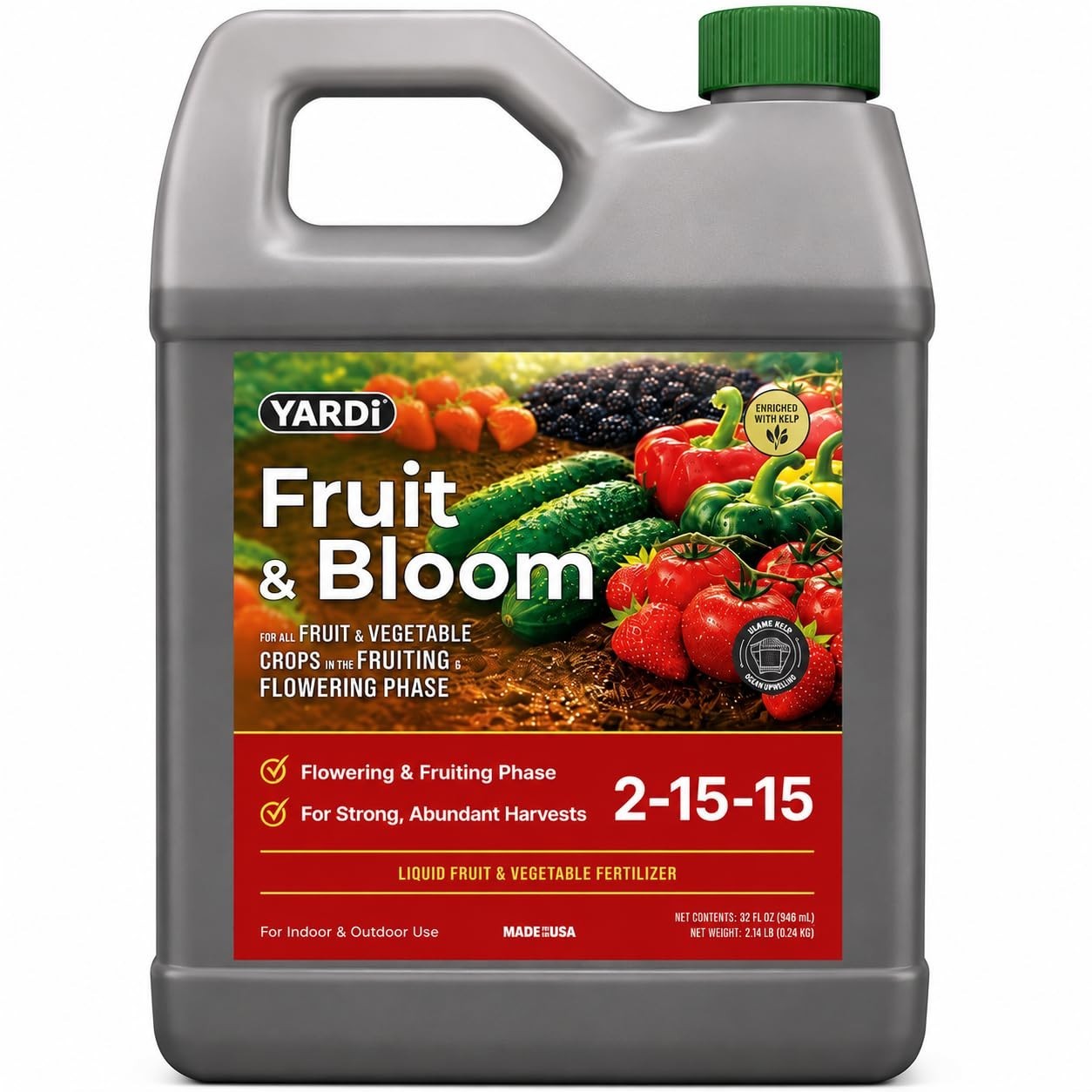 Fruit & Bloom Fertilizer 32oz High Phosphorus NPK 2-15-15 Liquid |