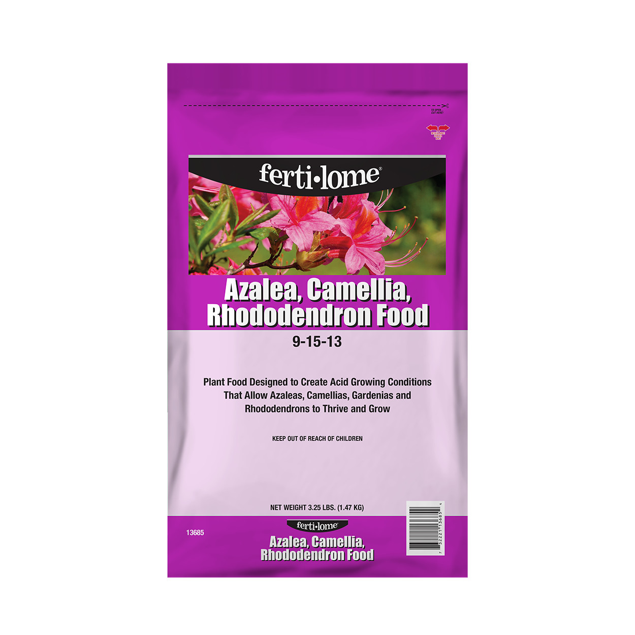 Ferti-Lome Azalea, Camellia, Rhododendron Food 9-15-13 – 3.25 lb Bag by VPG