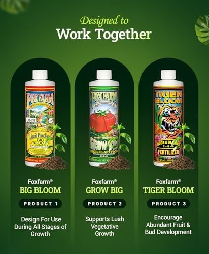 Liquid Fertilizer Trio Pack Big Bloom Grow Big Tiger Bloom 3 Pint Bundle