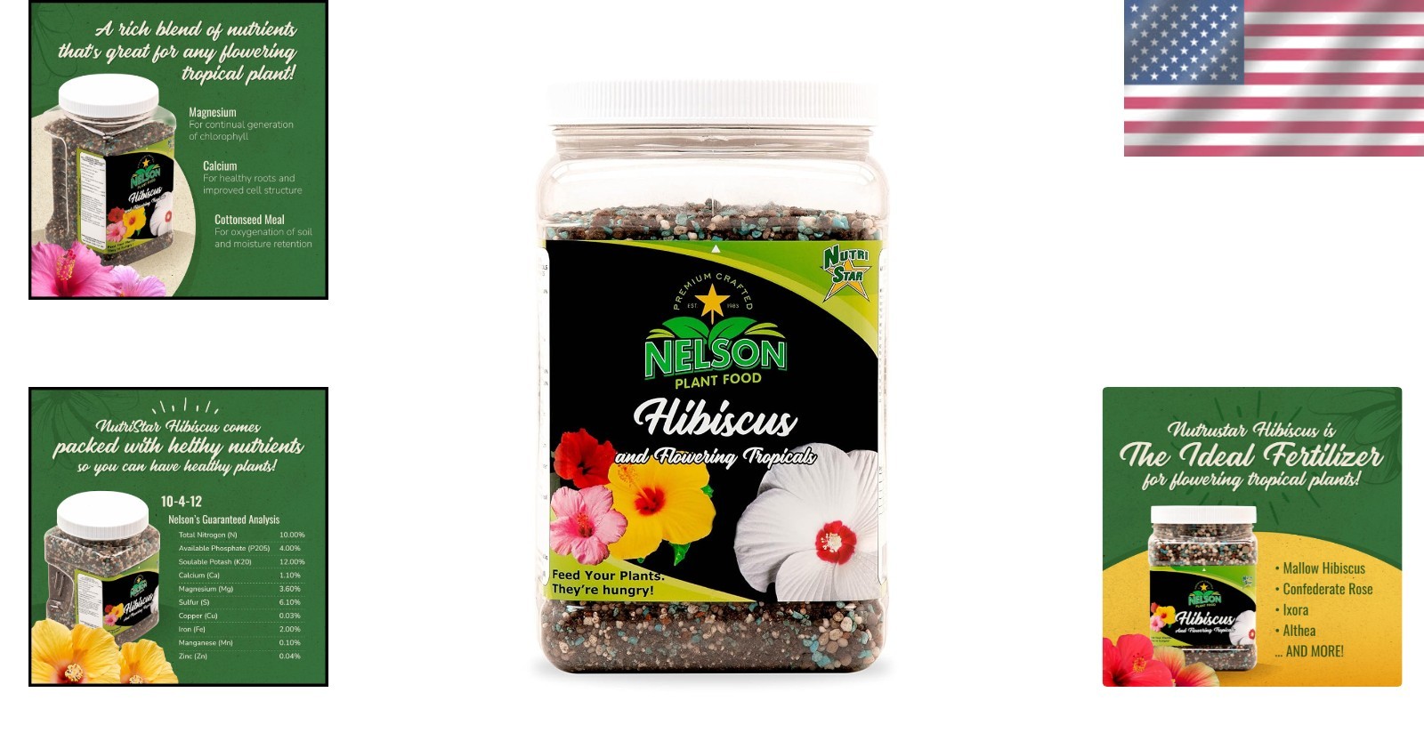 NutriStar 10-4-12 Fertilizer – 4 lb Granular Plant Food for Vibrant Blooms