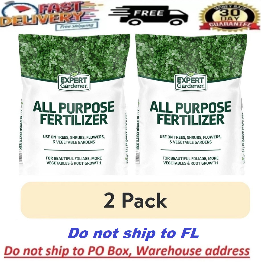 Expert Gardener All Purpose Plant Fertilizer 10-10-10 40 lb Bags 80lb (2 Pack)
